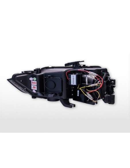 Juego de faros de xenón luces diurnas LED Audi A4 8K año 13-15 negro para vehíc. con volante a la derecha