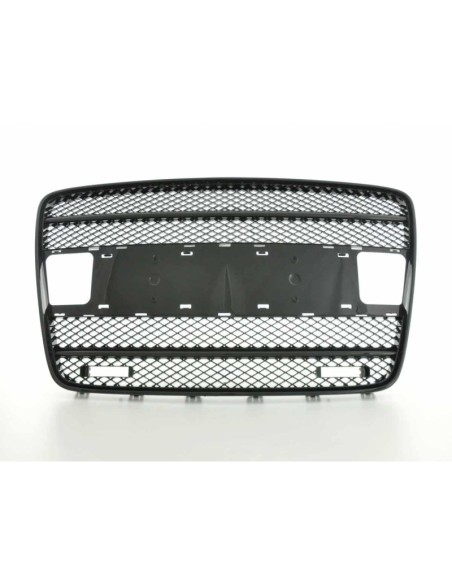 Parrilla deportiva con soporte de luz de posición parrilla delantera adecuada para Audi Q7 tipo 4L 05-09 negro