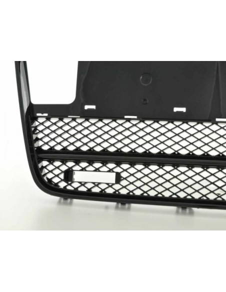 Parrilla deportiva con soporte de luz de posición parrilla delantera adecuada para Audi Q7 tipo 4L 05-09 negro