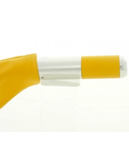 Maneta de freno de mano diseño cuero amarillo palanca de freno de mano universal amarilla