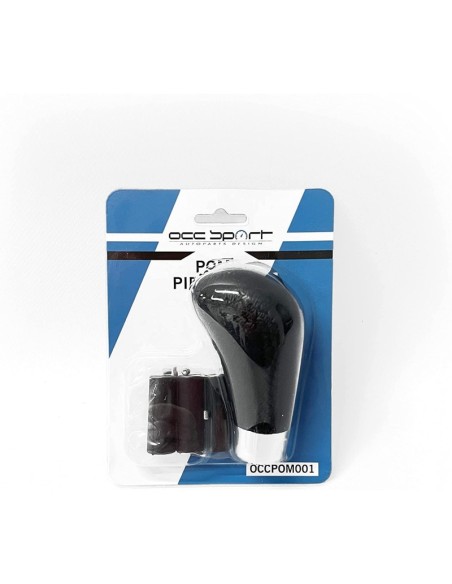 POMO PALANCA DE CAMBIOS PIEL COLOR NEGRO OCC MOTORSPORT