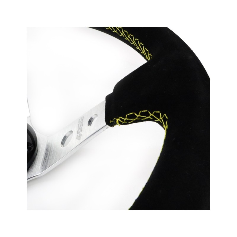 VOLANTE DESPLAZADO MOD. TRACK PIEL...