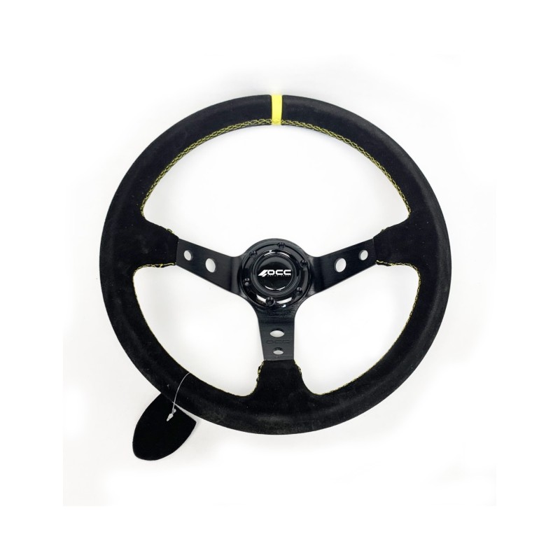 VOLANTE DESPLAZADO MOD. TRACK PIEL...