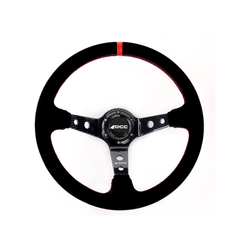 VOLANTE DESPLAZADO MOD. TRACK PIEL...