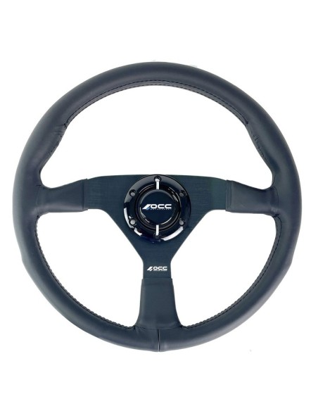 VOLANTE PLANO MOD. CLASSIC PIEL DE NAPPA BRAZOS NEGROS OCC MOTORSPORT