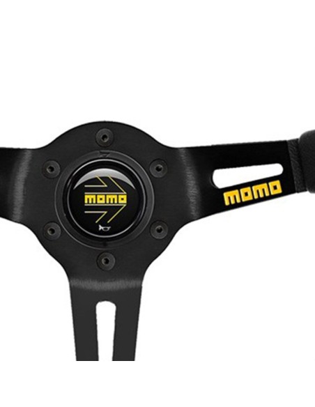 VOLANTE MOMO 350 MM ALCANTARA NEGRO MOD.08