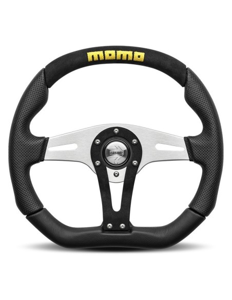 VOLANTE MOMO TREK 350 MM CUERO Y ALCANTARA