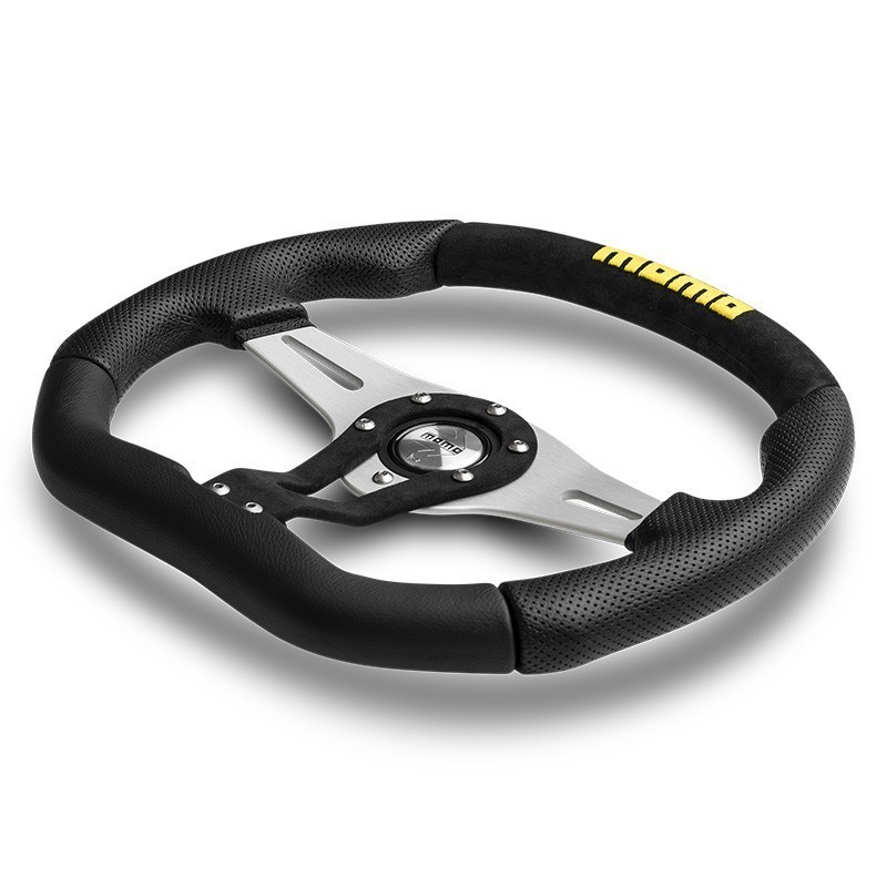 VOLANTE MOMO TREK 350 MM CUERO Y...