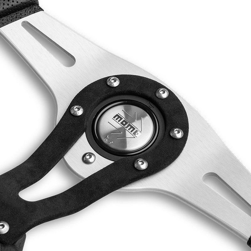 VOLANTE MOMO TREK 350 MM CUERO Y...