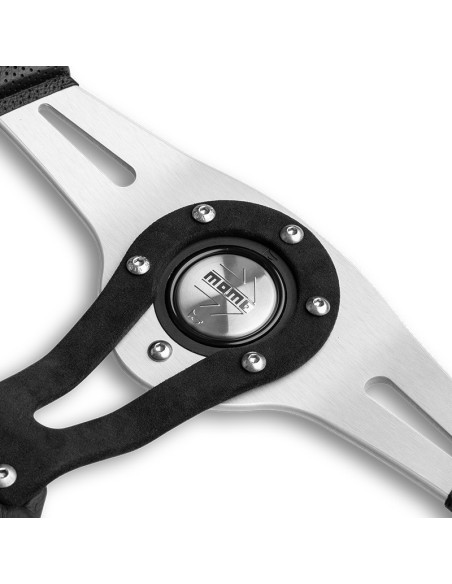 VOLANTE MOMO TREK 350 MM CUERO Y ALCANTARA