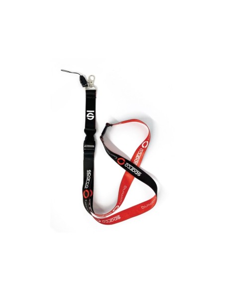 LANYARD SPARCO GAMING NEGRO/ROJO