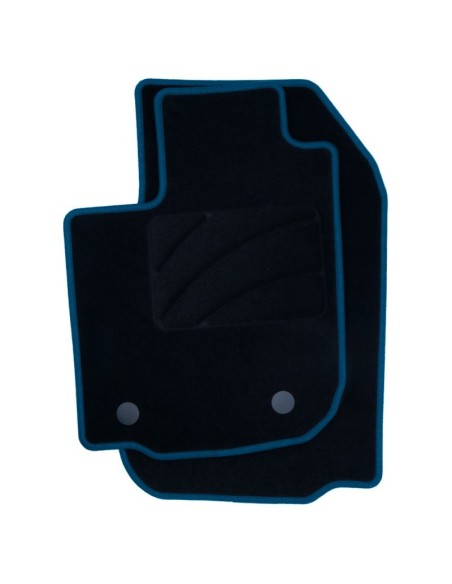 ALFOMBRA A MEDIDA DACIA SANDERO (2012-2016) 5PZ RIBETE AZUL
