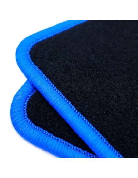 ALFOMBRA A MEDIDA DACIA SANDERO (2012-2016) 5PZ RIBETE AZUL