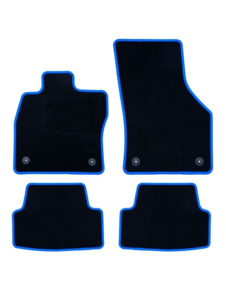 ALFOMBRA A MEDIDA OCC DESIGN VOLKSWAGEN GOLF VII (2012-2019) 5 PZ AZUL