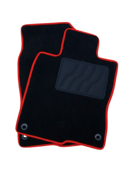 ALFOMBRA A MEDIDA HONDA CIVIC X (2017-PRESENTE) 5PZ RIBETE ROJO