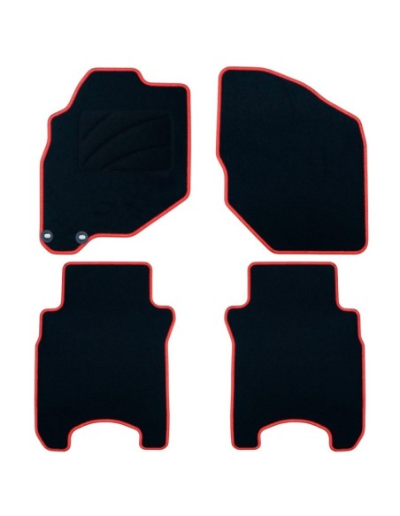 ALFOMBRA A MEDIDA OCC DESIGN HONDA JAZZ (2001-2008) 5 PZ ROJO