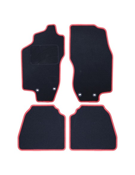 ALFOMBRA A MEDIDA LANCIA LYBRA (1999-2005) 5PZ C/P RIBETE ROJO