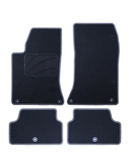 ALFOMBRA A MEDIDA INFINITY Q30 (2015-PRESENTE) 5PZ RIBETE GRIS OSCURO