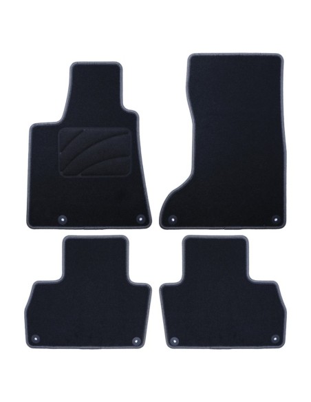 ALFOMBRA A MEDIDA MASERATI LEVANTE (DESDE 2016) 5PZ RIBETE GRIS OSCURO