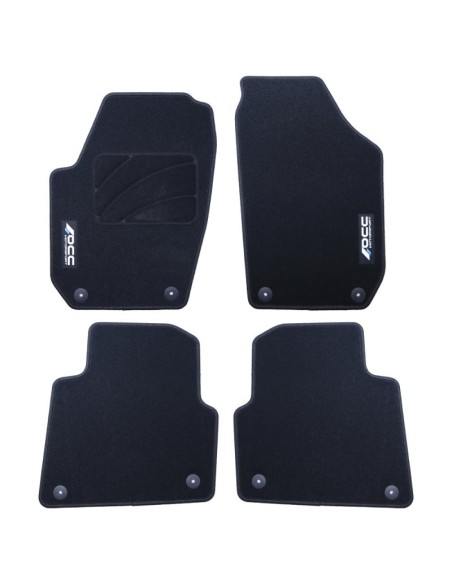 ALFOMBRA A MEDIDA SKODA ROOMSTER (2006-2015) 5 LOGOTIPO OCC