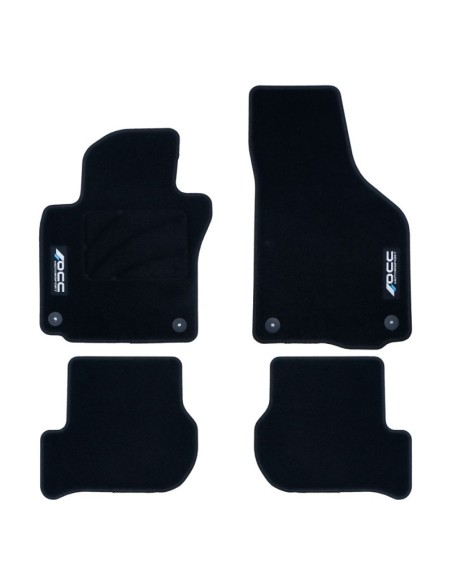 ALFOMBRA A MEDIDA VOLKSWAGEN GOLF VI (2008-2012) 5PZ LOGOTIPO OCC