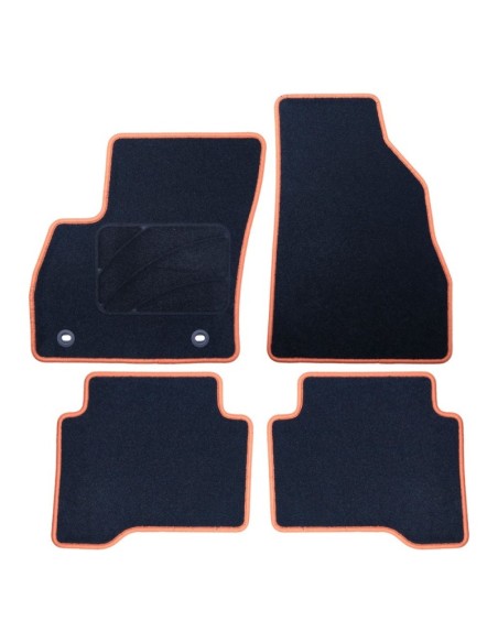 ALFOMBRA A MEDIDA CITROEN NEMO (2008-2019) 5PZ RIBETE AMARILLO