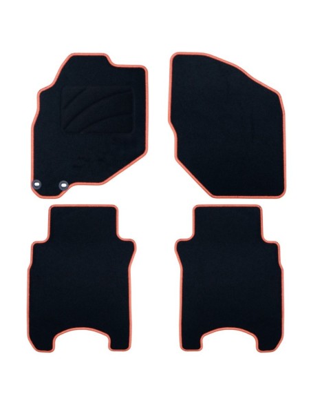 ALFOMBRA A MEDIDA OCC DESIGN HONDA JAZZ (2001-2008) 5 PZ NARANJA