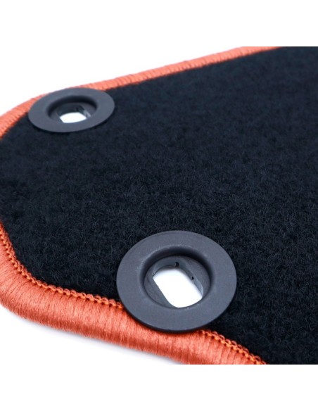 ALFOMBRA A MEDIDA OCC DESIGN HONDA JAZZ (2001-2008) 5 PZ NARANJA
