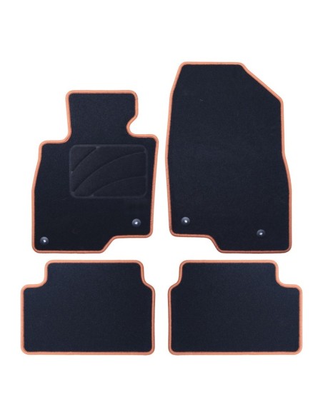 ALFOMBRA A MEDIDA MAZDA 6 WAGON (2017-PRESENTE) 5PZ RIBETE AMARILLO