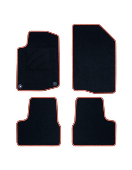 ALFOMBRA A MEDIDA OCC DESIGN PEUGEOT 208 (2012-2019) 5 PZ NARANJA