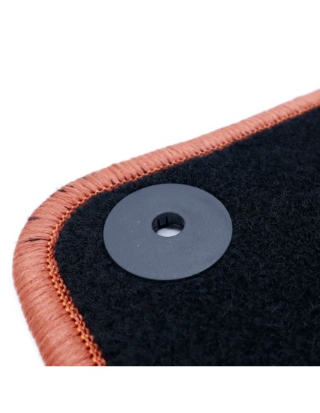 ALFOMBRA A MEDIDA OCC DESIGN PEUGEOT 208 (2012-2019) 5 PZ NARANJA