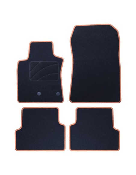 ALFOMBRA A MEDIDA RENAULT MODUS (2004-2012) 5PZ RIBETE AMARILLO