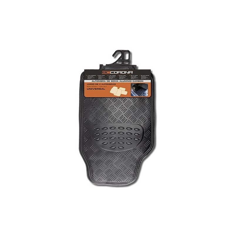 ALFOMBRA GOMA ALUMINIO CARBON 4...