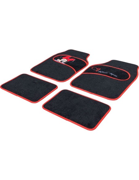 JUEGO DE ALFOMBRILLAS EN ALFOMBRA MINNIE 4 PCS