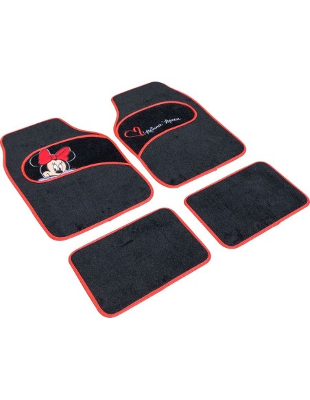 JUEGO DE ALFOMBRILLAS EN ALFOMBRA MINNIE 4 PCS