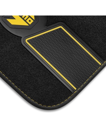 SET ALFOMBRAS  FUN BLK-GREY 4 pcs