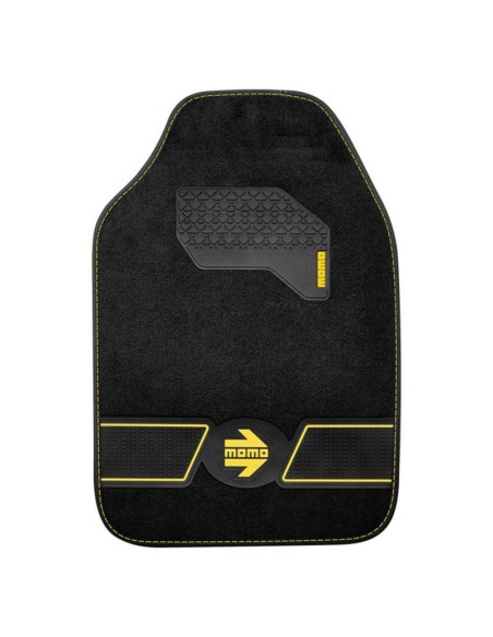 SET ALFOMBRAS  FUN BLK-YEL. 4 pcs