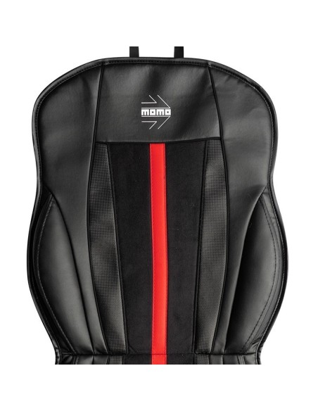 RESPALDO MOMO STRIPE NEGRO/ROJO