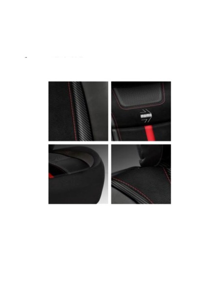 RESPALDO MOMO STRIPE NEGRO/ROJO