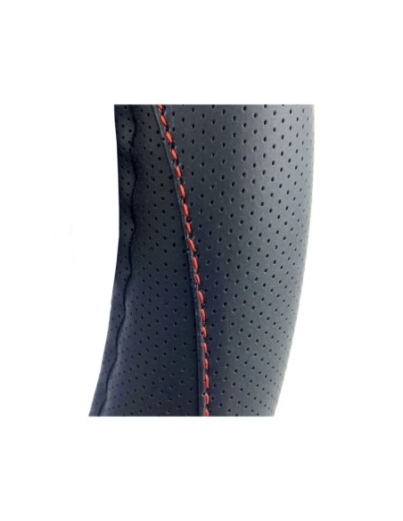 FUNDA VOLANTE MOMO ELEGANT UNIVERSAL NEGRO Y ROJO 38-39CM