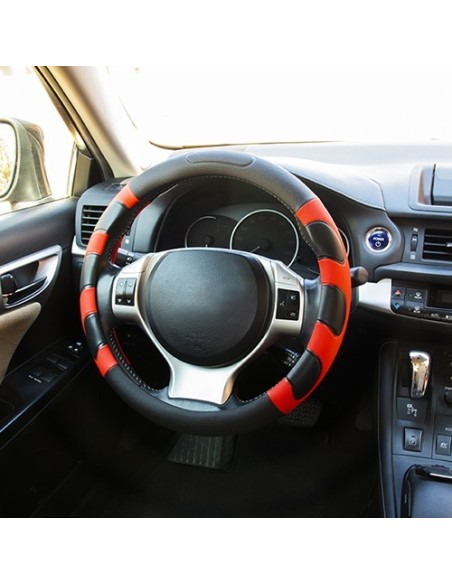 FUNDA VOLANTE GRIP NEGRO/ROJO CS 6