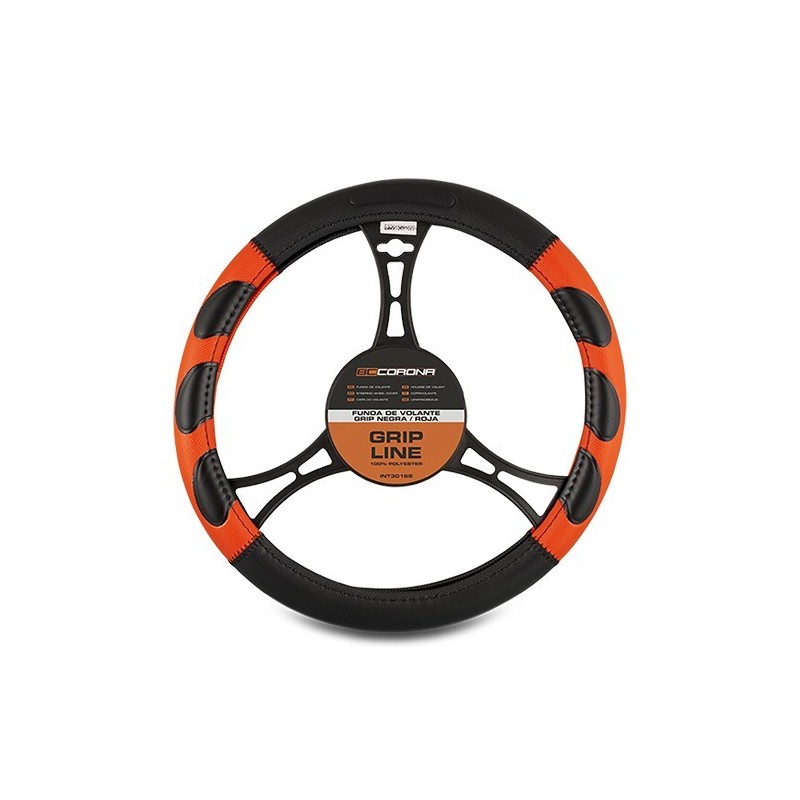 FUNDA VOLANTE GRIP NEGRO/ROJO CS 6