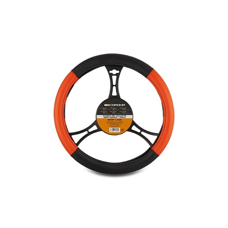 FUNDA VOLANTE GRIP NEGRO/ROJO CS 6