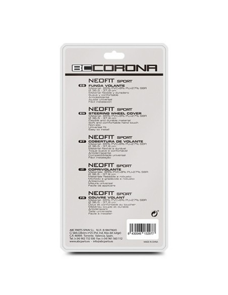 FUNDA VOLANTE NEO GRIS SPORT NEOFIT SPORT 36-38 CM (STOCK LAST )
