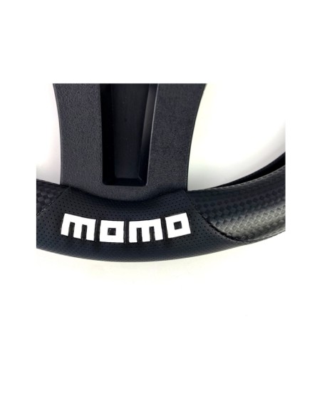 FUNDA VOLANTE MOMO TUNING UNIVERSAL COLOR NEGRO 38-39CM