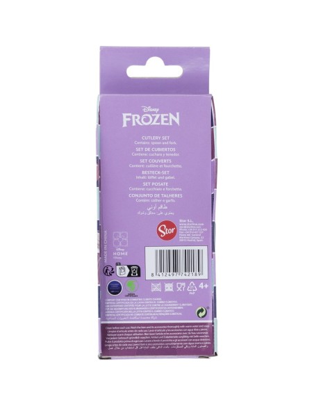 JUEGO DE CUBIERTOS ELÍPTICOS METÁLICOS 2 PIEZAS FROZEN