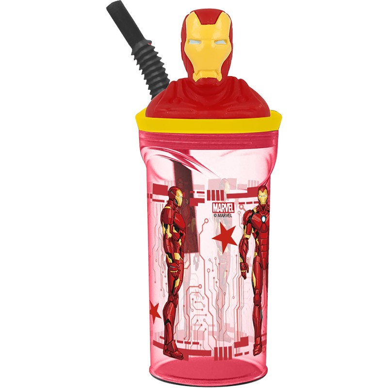 FIGURA 3D VASO 360ML IRON MAN