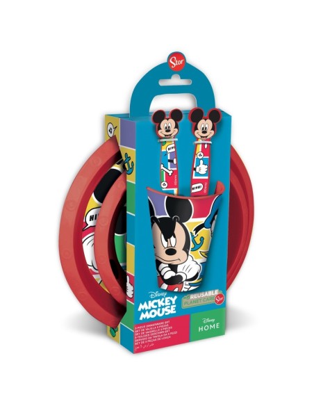 5 PCS EASY SET EN CAJA REGALO MICKEY
