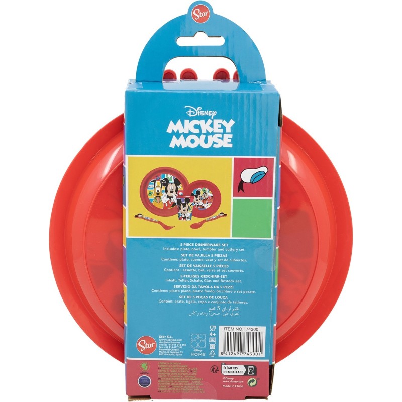 5 PCS EASY SET EN CAJA REGALO MICKEY