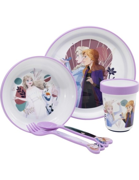 SET PREMIUM BICOLOR ANTIDESLIZANTE 5 PCS FROZEN